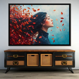 Autumn Breeze Embrace - NicheCanvas