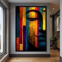 Radiant Stripes of Tranquil Face - NicheCanvas