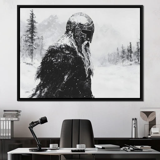 Viking Saga In Winter Majesty Canvas Print