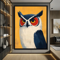 Nocturnal Owl Elegance Unfolds - NicheCanvas