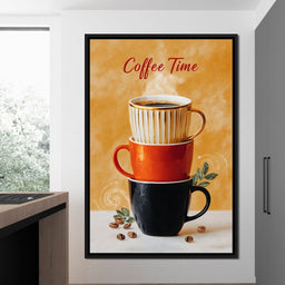 Coffee Time Stacked Mugs - NicheCanvas