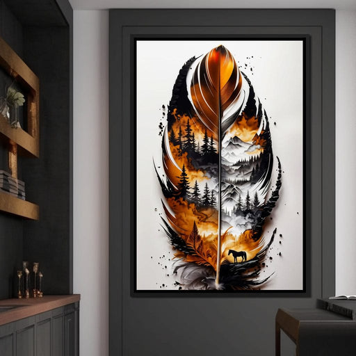 Nature in a Feather - Johanjjf Canvas Print