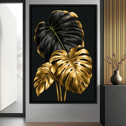 Gilded Foliage Dark Contrast - NicheCanvas