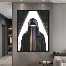 Eclipse of Neon Streams - NicheCanvas