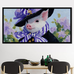 Piglet Lavender Elegance Parade - NicheCanvas