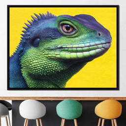 Lively Reptilian Portrait - NicheCanvas