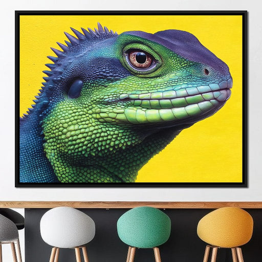 Lively Reptilian Portrait Canvas Print