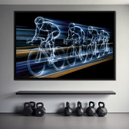 Velocity of the Wireframe Peloton - NicheCanvas