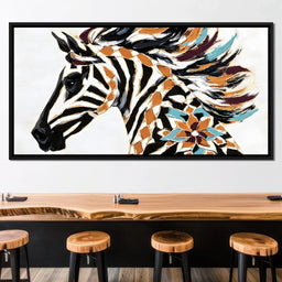 Zebra Mirage Awaits Discovery - Alicia Smith - NicheCanvas