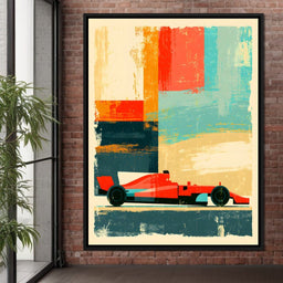 High Velocity Momentum On The Track - NicheCanvas