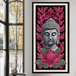 Zen Meditation Lotus Buddha - NicheCanvas