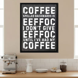 Morning Fuel Bold Typo Humor - NicheCanvas