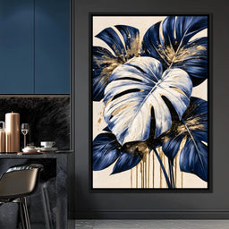 Gilded Foliage Under Midnight Shadows - NicheCanvas