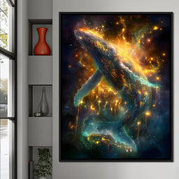 Galactic Whale of Starlight - NicheCanvas
