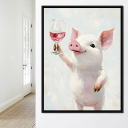 Porcine Toast of Joy - NicheCanvas