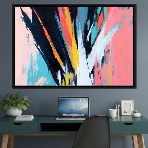 Abstract Dynamic Color Burst Canvas Print