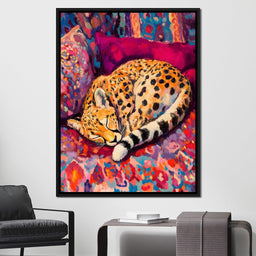 Vivid Safari Dreaming Cheetah - NicheCanvas