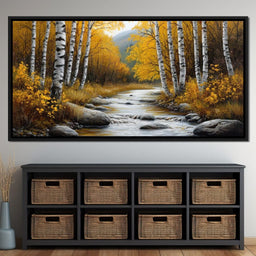 The Birchwood Stream - TooplesArt - NicheCanvas