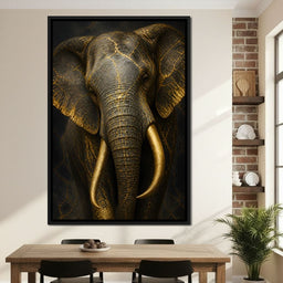 Elephant Gilded Wisdom - NicheCanvas