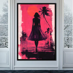 Sunset Silhouette - NicheCanvas