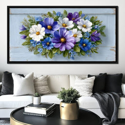 Lavender Meadow Flower Cascade - NicheCanvas