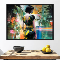 Tropical Garden Muse Portrait - NicheCanvas