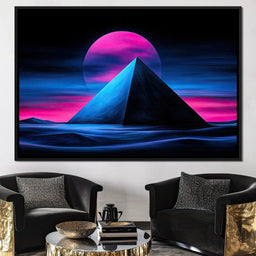 Pyramid of Neon Skies - TooplesArt - NicheCanvas