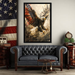 Patriot's Pride: The Eagle's Essence - NicheCanvas