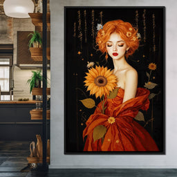 Lady Sunflower - TooplesArt - NicheCanvas