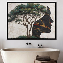 Majestic Silhouette Beneath Branches - NicheCanvas