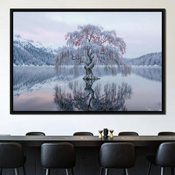 Willow of the Frosted Lake - TooplesArt - NicheCanvas