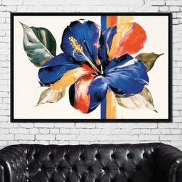 Vibrant Petals Resting On Vertical Light - NicheCanvas