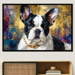 Golden French Bulldog Portrait - NicheCanvas