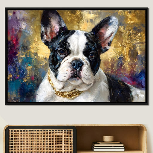 Golden French Bulldog Portrait Canvas Print