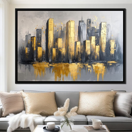 Golden Skyline Awakening Canvas Print