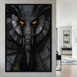 Obsidian Elephant Guardian - NicheCanvas
