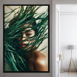 Emerald Enchantment Portrait - NicheCanvas