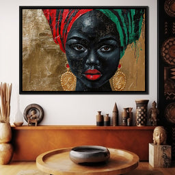 Nubian Grace in Gold Essence - Sakeem Gibbs - NicheCanvas