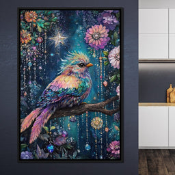 Enchanted Birdsong Night Tapestry - NicheCanvas