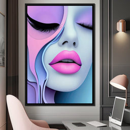 Lush Lips & Liquid Dreams - TooplesArt - NicheCanvas