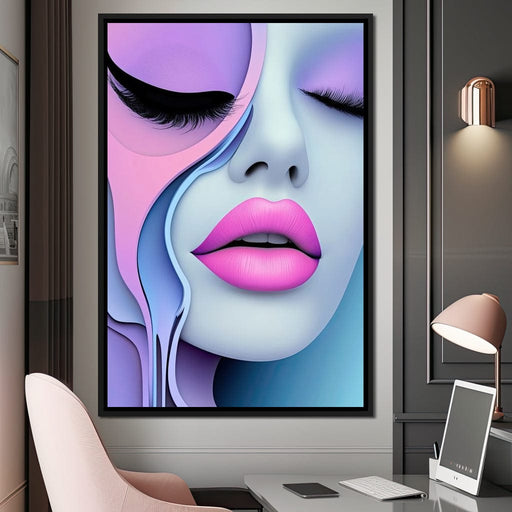 Lush Lips & Liquid Dreams - TooplesArt Canvas Print
