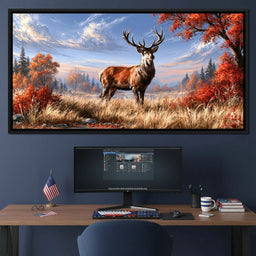 Majestic Monarch of the Golden Wild - NicheCanvas