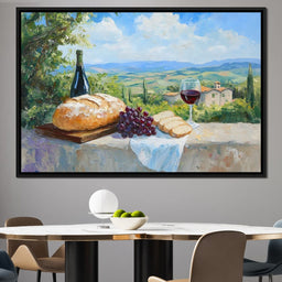 Tuscan Feast Panorama - NicheCanvas