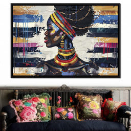African Elegance in Ochre Gold - Sakeem Gibbs - NicheCanvas