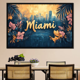 Tropical Oasis Miami Dreams - NicheCanvas