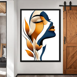 Golden Feminine Grace - TooplesArt - NicheCanvas