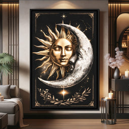 Embrace of the Solar Lunar Cycle - NicheCanvas