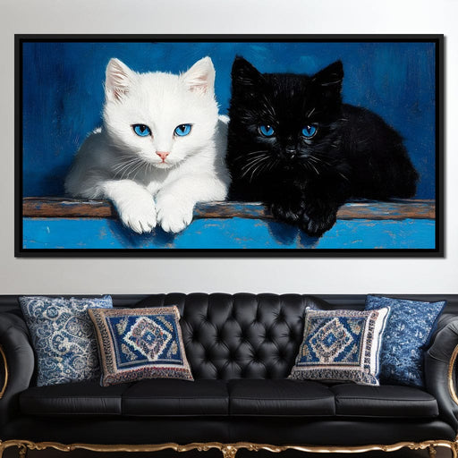 Eyes of Feline Wonder Canvas Print
