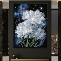 Starlit White Mum Bouquet - NicheCanvas