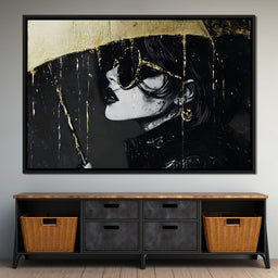 Golden Umbrella Women Enigma - NicheCanvas